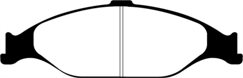 EBC DP21242 Greenstuff 2000 Front Brake Pads, Ford Mustang 3.8 1999-2004