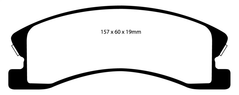 EBC DP61664 Greenstuff 6000 Elite Front Brake Pads, Jeep Grand Cherokee 4.0 (Akebono) 1999-2004