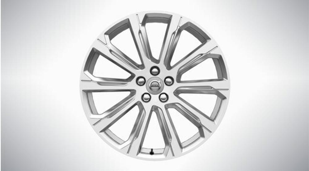 Volvo Genuine Wheels 31664615 20x8.5 10-Spoke Silver Diamond Cut Alloy Wheel