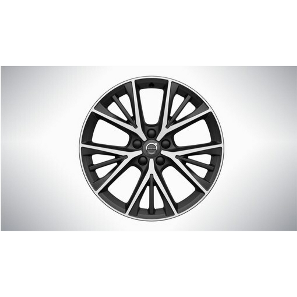 Volvo Genuine Wheels 31428598 19x8.5 5-Triple Spoke Matte Tech Black Diamond Cut Alloy Wheel