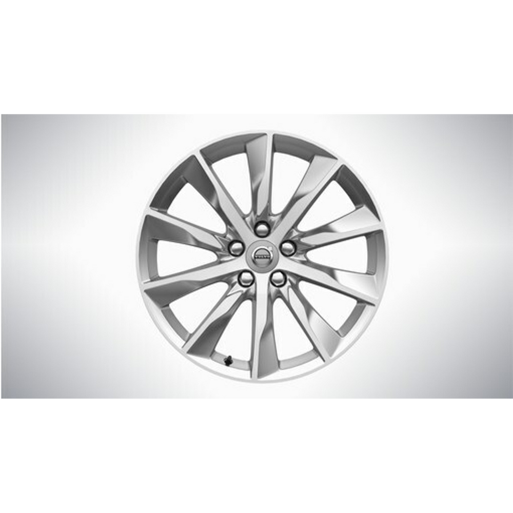 Volvo Genuine Wheels 31362840 18x8 10-Spoke Turbine Silver Bright Alloy Wheel