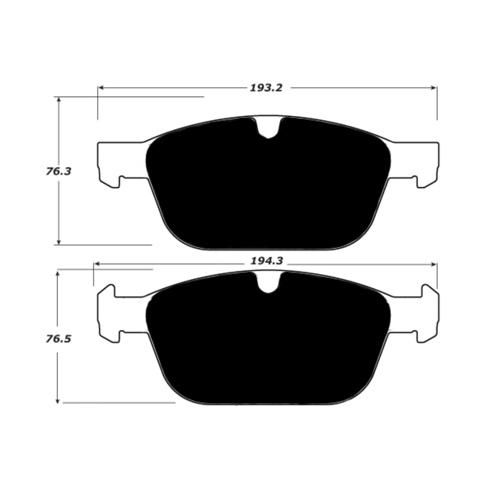 Porterfield AP1412 R4-S Front Brake Pad, 328mm Rotor, Volvo XC60, XC90