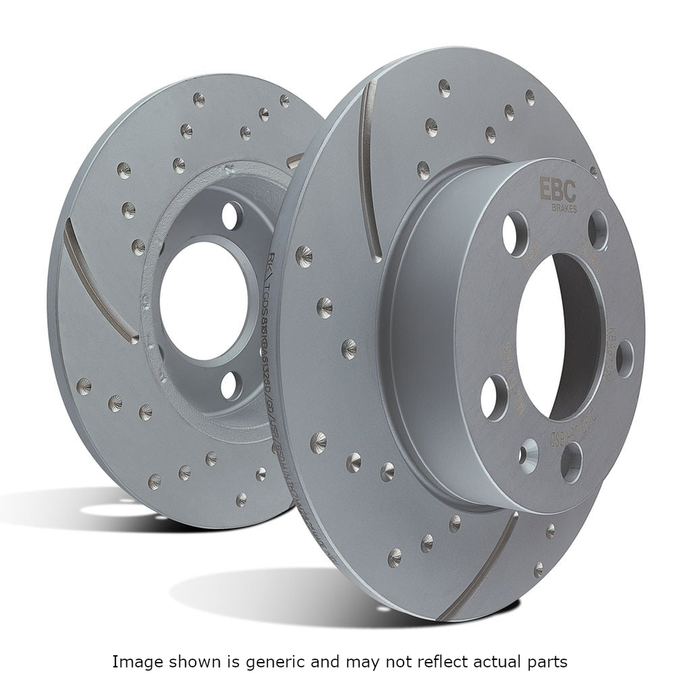 EBC GD7596 GD Sport 280mm Rear Brake Rotor (Pair), Ford Fusion 2.5 2010-2012