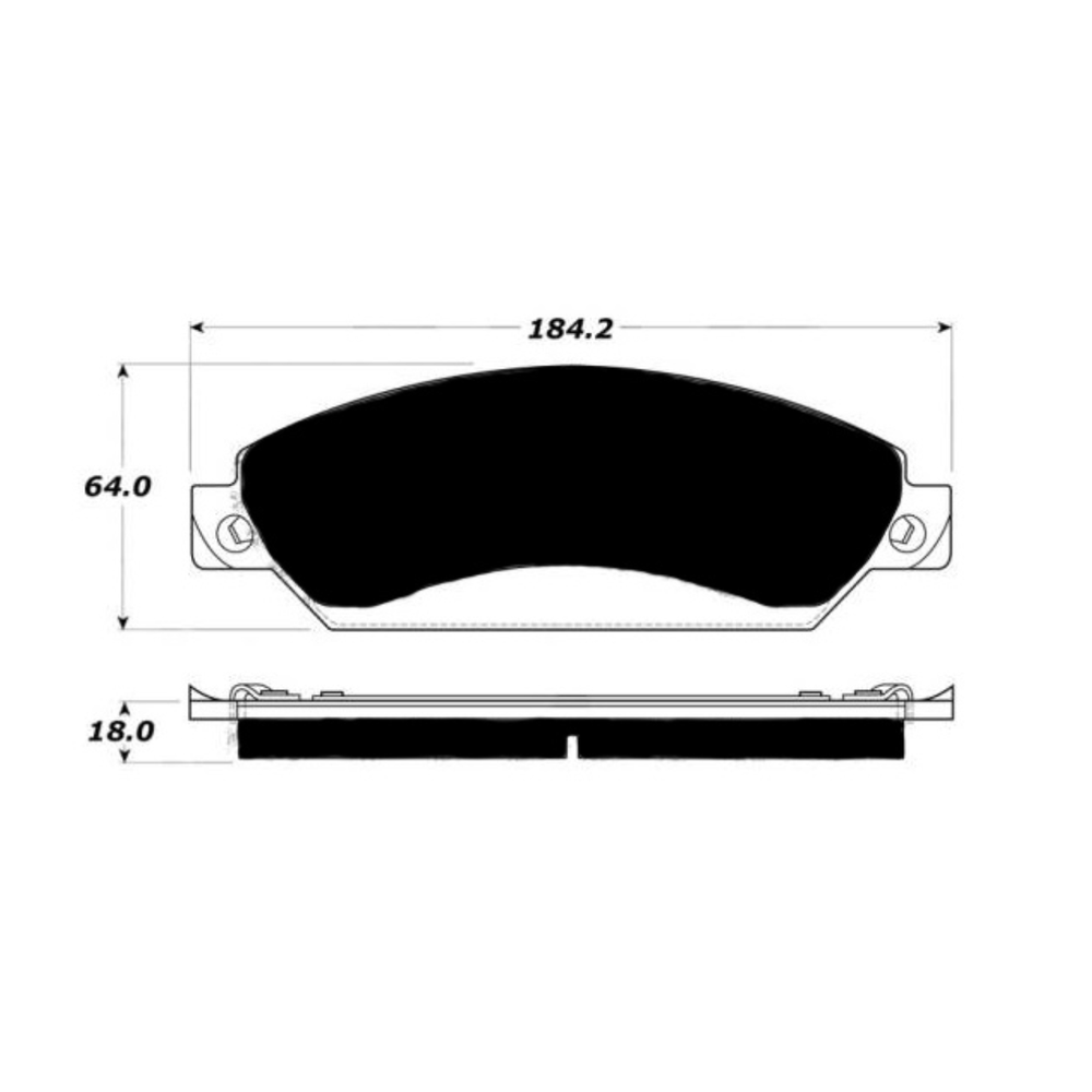 Porterfield AP109 R4-S Front Brake Pad, 1979/1983 BMW 320i