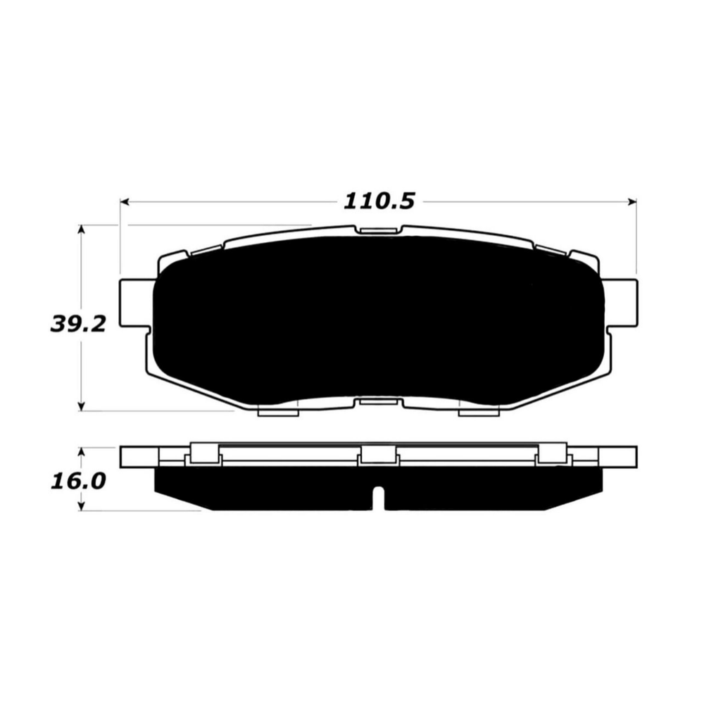 Porterfield AP1124 R4-S Rear Brake Pad, Scion FR-S / 13 Subaru BRZ/10-12 Legacy 2.5 GT/3.6R 2010-2012