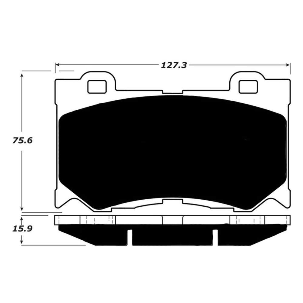 Porterfield AP1346 R4-S Front Brake Pad, 2010-2011 Infiniti FX50 / 2009-2010 G37 / 2009-2010 Nissan 370Z