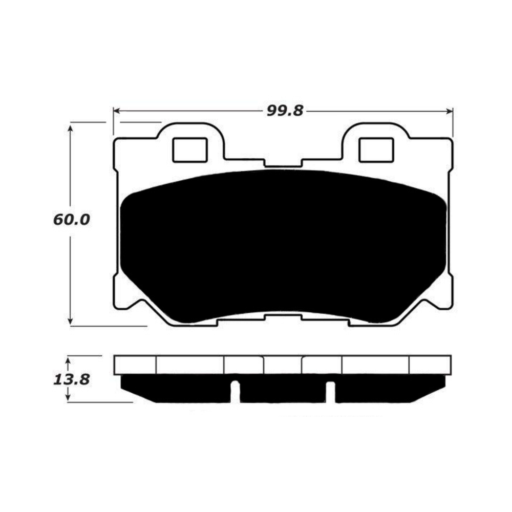 Porterfield AP1347 R4-S Rear Brake Pad, 2010-2011 Infiniti FX50 / 2009-2010 G37 / 2009-2010 Nissan 370Z