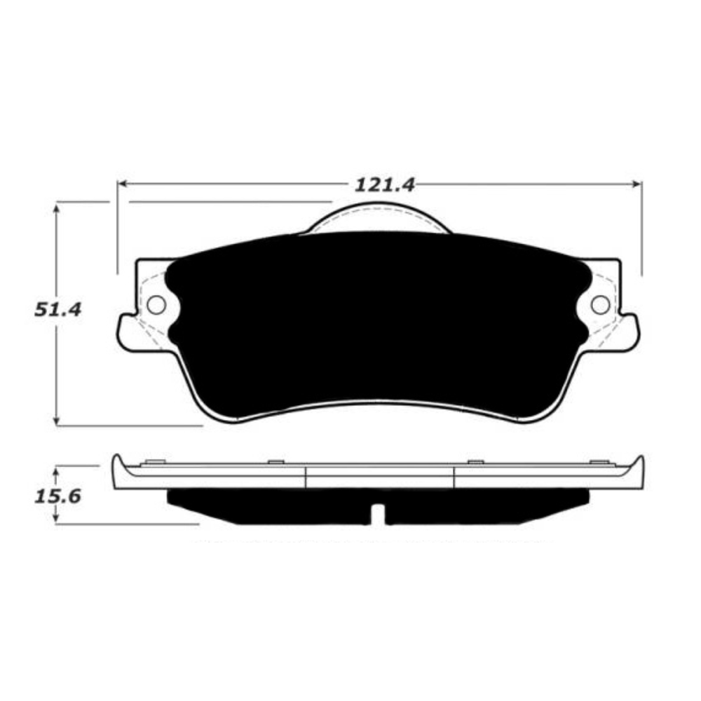 Porterfield AP1352 R4-S Rear Brake Pad, Chevy Caprice 2013-2015