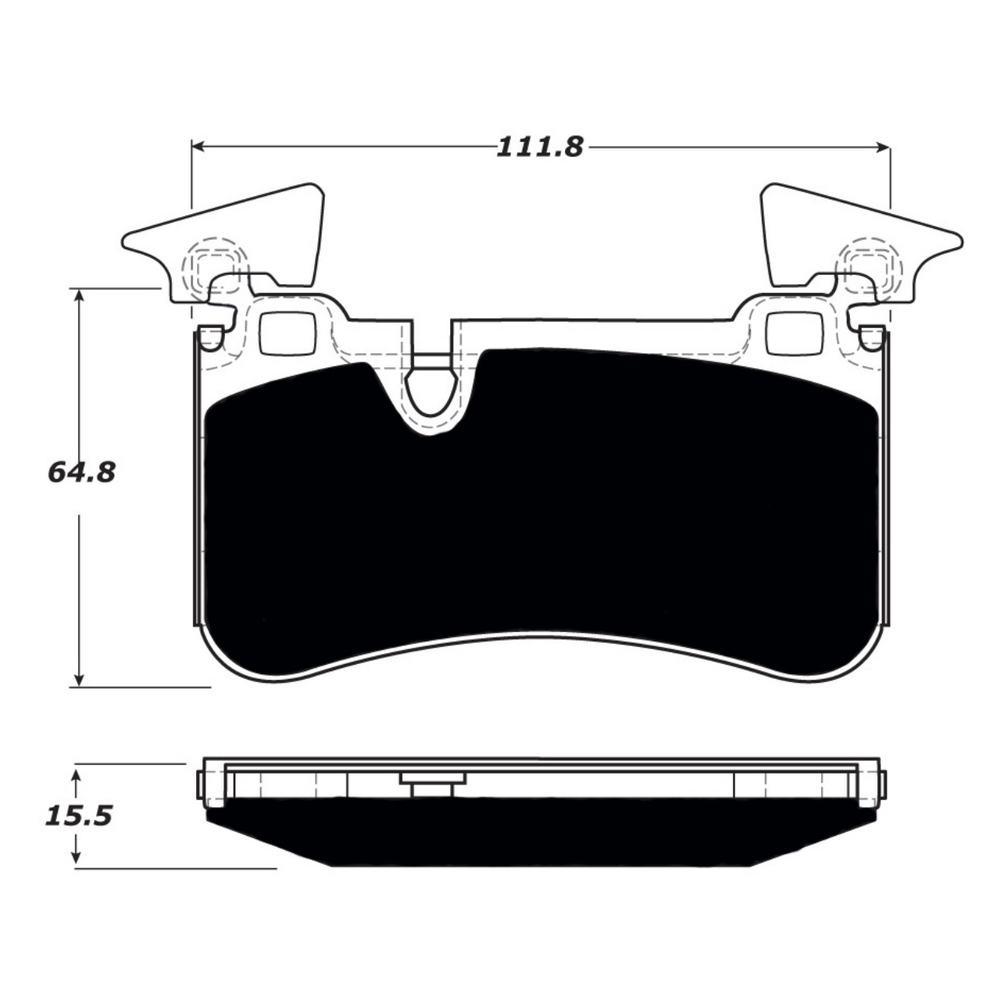 Porterfield AP1373 R4-S Rear Brake Pad, Mercedes C-Class 2008-2013