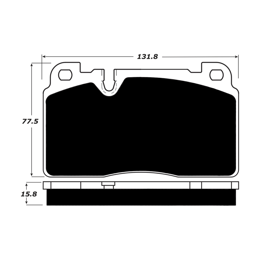 Porterfield AP1663 R4-S Front Brake Pad, Audi A6 2016-2017