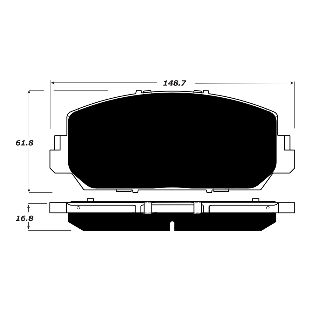 Porterfield AP1697 R4-S Front Brake Pad, Acura RDX/RLX 2014-2017