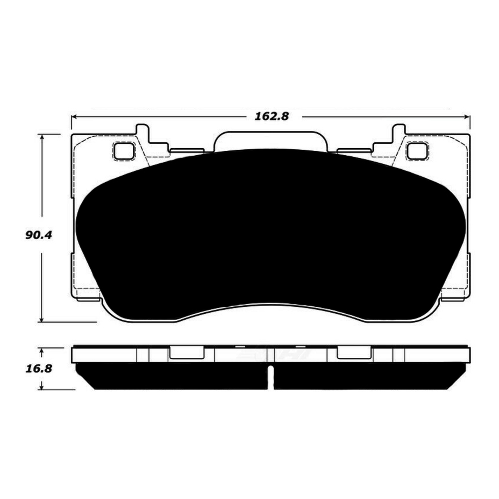 Porterfield AP1784 R4-S Front Brake Pad, Ford Mustang GT 2015-2017