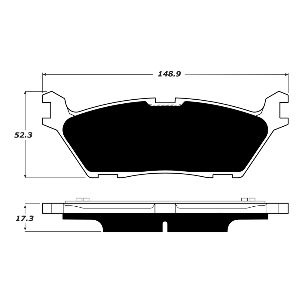 Porterfield AP1790 R4-S Rear Brake Pad, Ford F-150 2015-2020