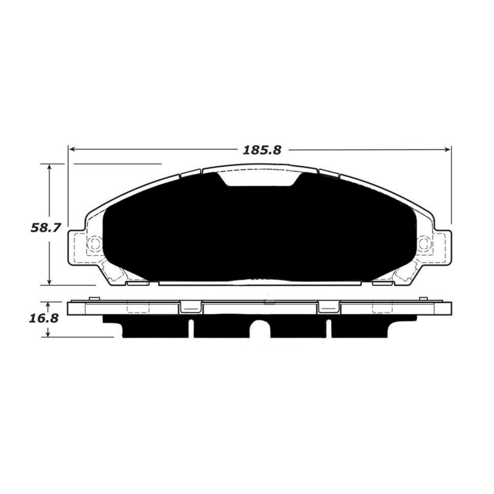 Porterfield AP1791 R4-S Front Brake Pad, Ford Mustang 2015-2017