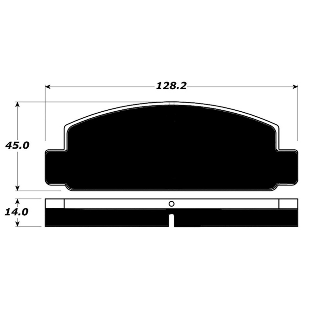 Porterfield AP131 R4-S Front Brake Pad, Mazda RX-7