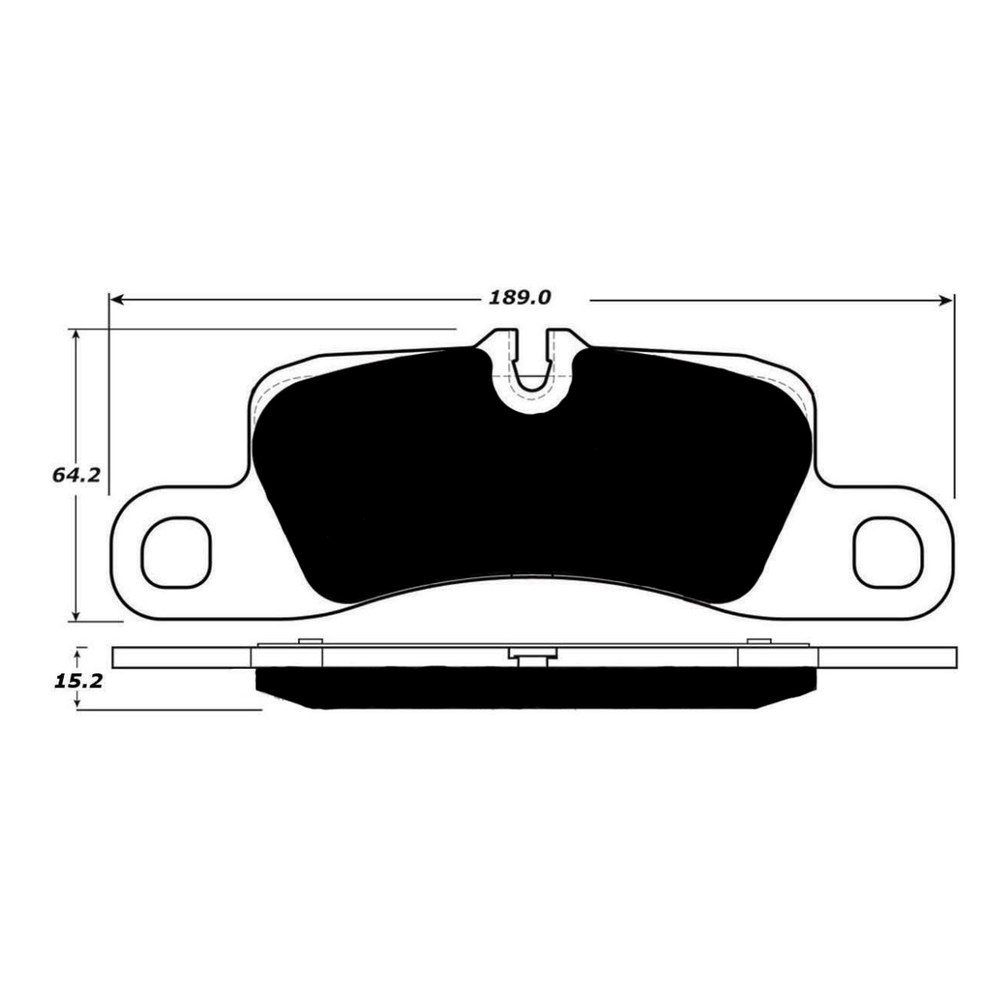 Porterfield AP1330 R4-S Rear Brake Pad, Ford E-450 2008-2016