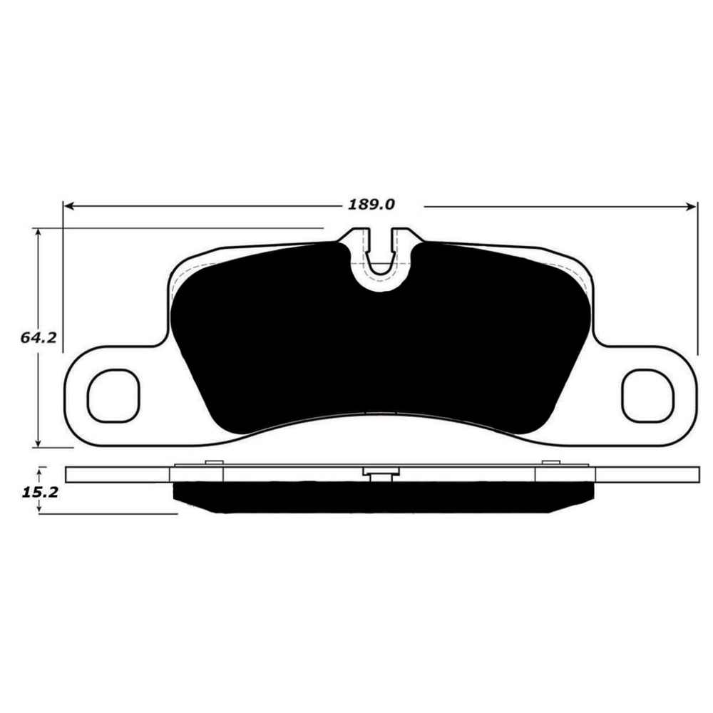 Porterfield AP1390.1 R4-S Rear Brake Pad, Porsche Cayenne 2011-2018