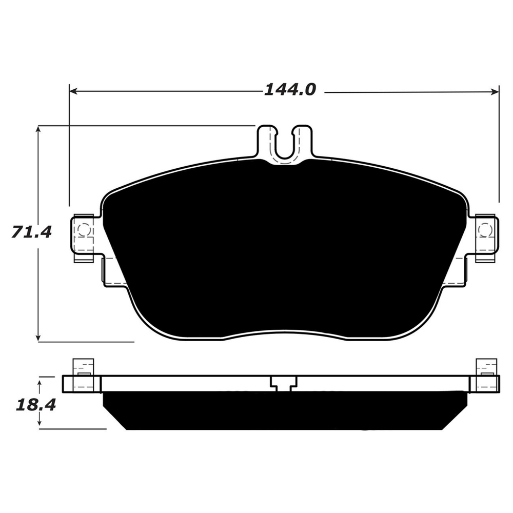 Porterfield AP1694 R4-S Front Brake Pad, 17+ Infiniti QX30