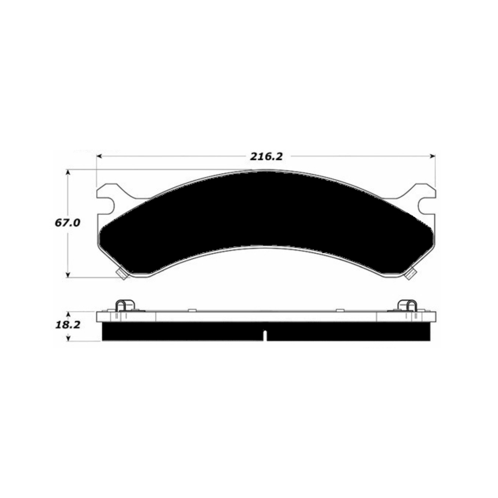 Porterfield AP784 R4-S Front Brake Pad, Chevy / GMC Truck / Hummer