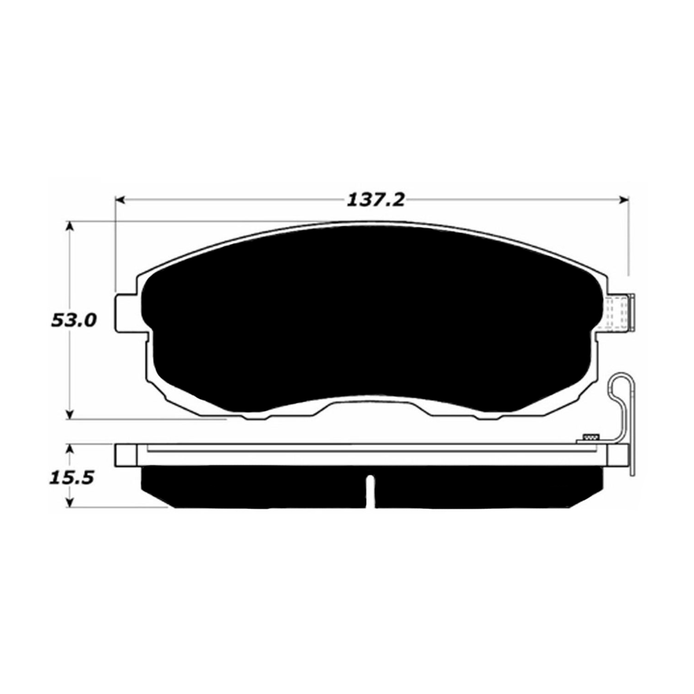 Porterfield AP815.1 R4-S Front Brake Pad, Nissan Maxima 1990-1992