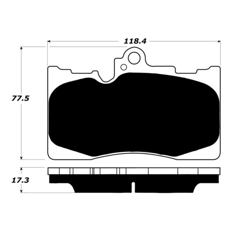 Porterfield AP1118 R4-S Front Brake Pad, Lexus GS200t 2.0T 2016+