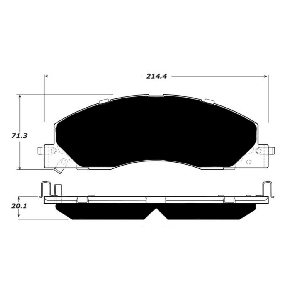 Porterfield AP1399 R4-S Front Brake Pad, Dodge Ram 2500 Pick-up 5.7 2WD/4WD 2009-2011