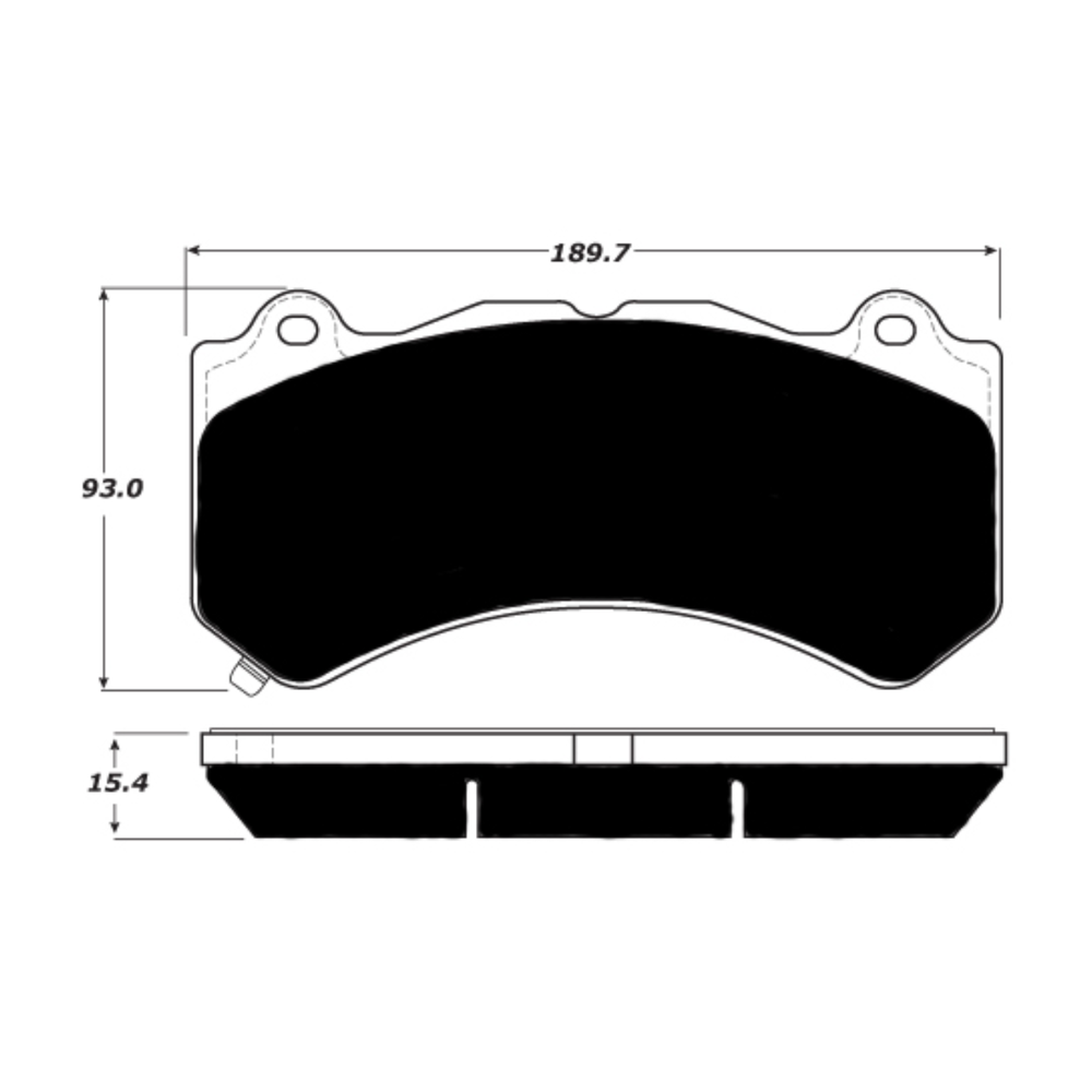 Porterfield AP1405 R4-S Front Brake Pad, Cadillac ATS-V 3.6 Twin Turbo 2016+