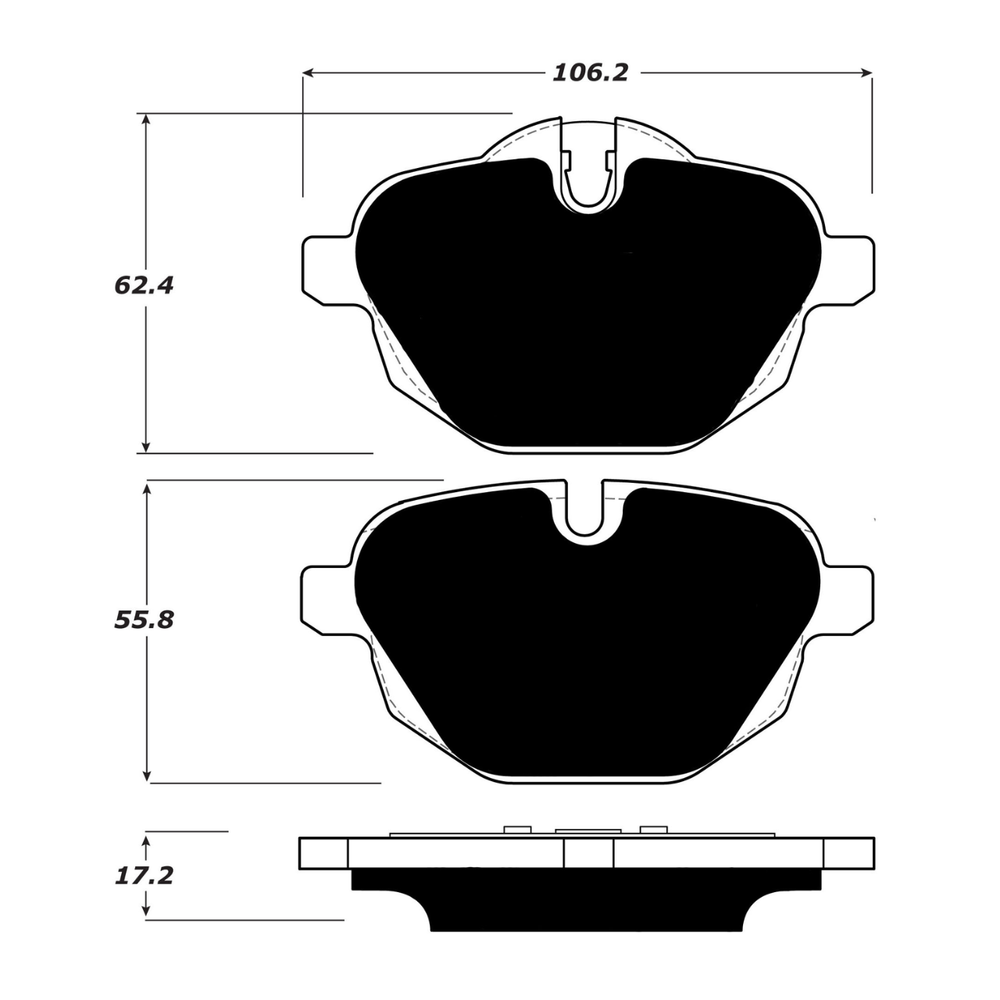 Porterfield AP1473 R4-S Rear Brake Pad, BMW i8 2014-2020