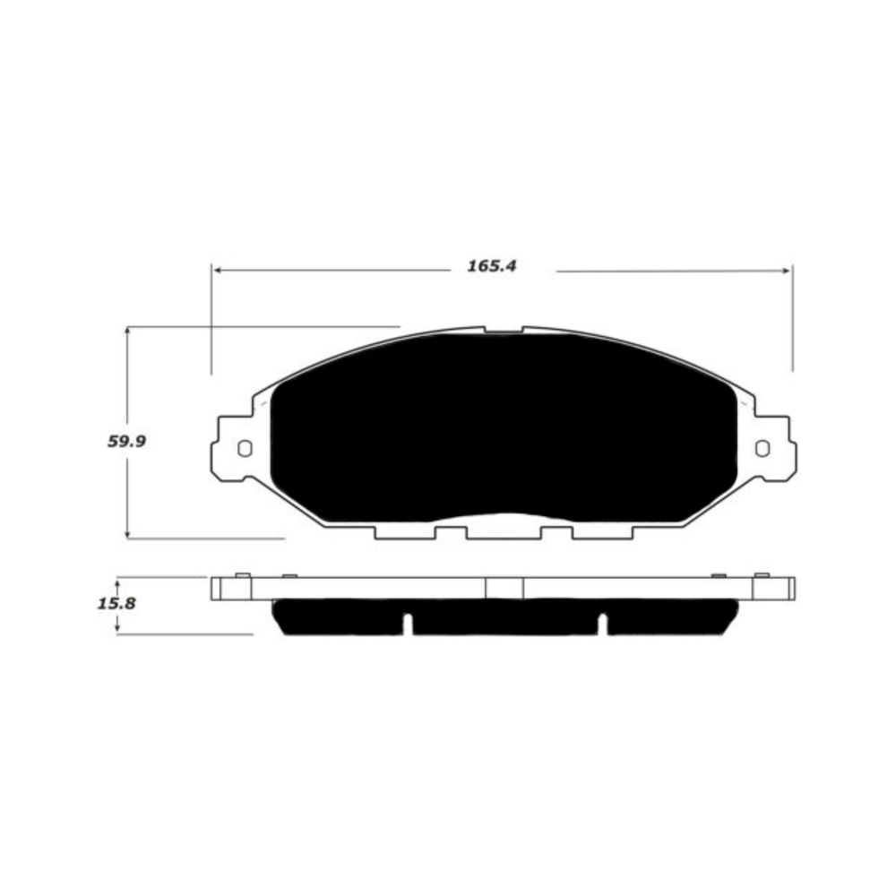 Porterfield AP1649 R4-S Front Brake Pad, Nissan Murano 3.5L 2015+