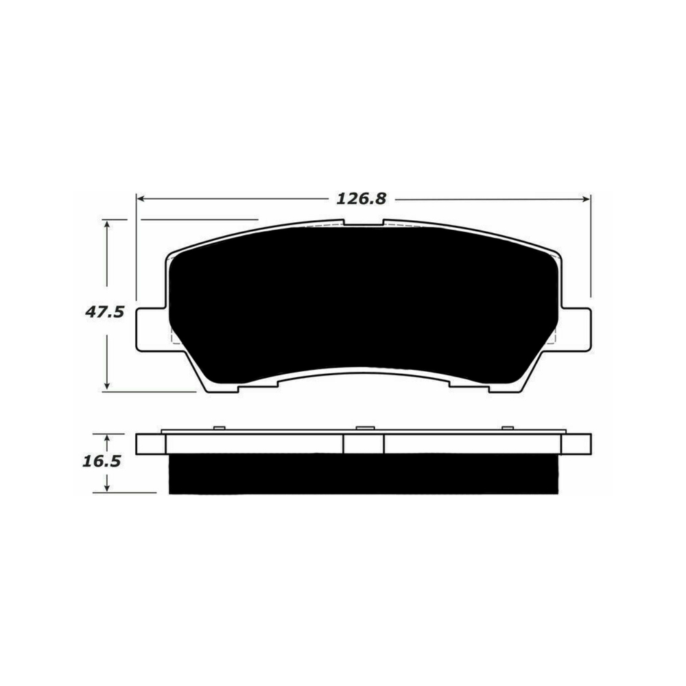 Porterfield AP1793 R4-S Rear Brake Pad, Ford Mustang 5.0L 2015+