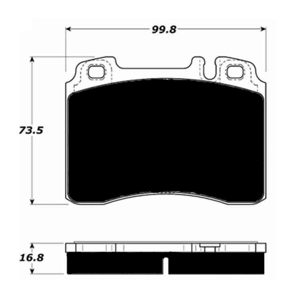 Porterfield AP561 R4-S Front Brake Pad, Ferrari 512TR 5.0 1992-1996