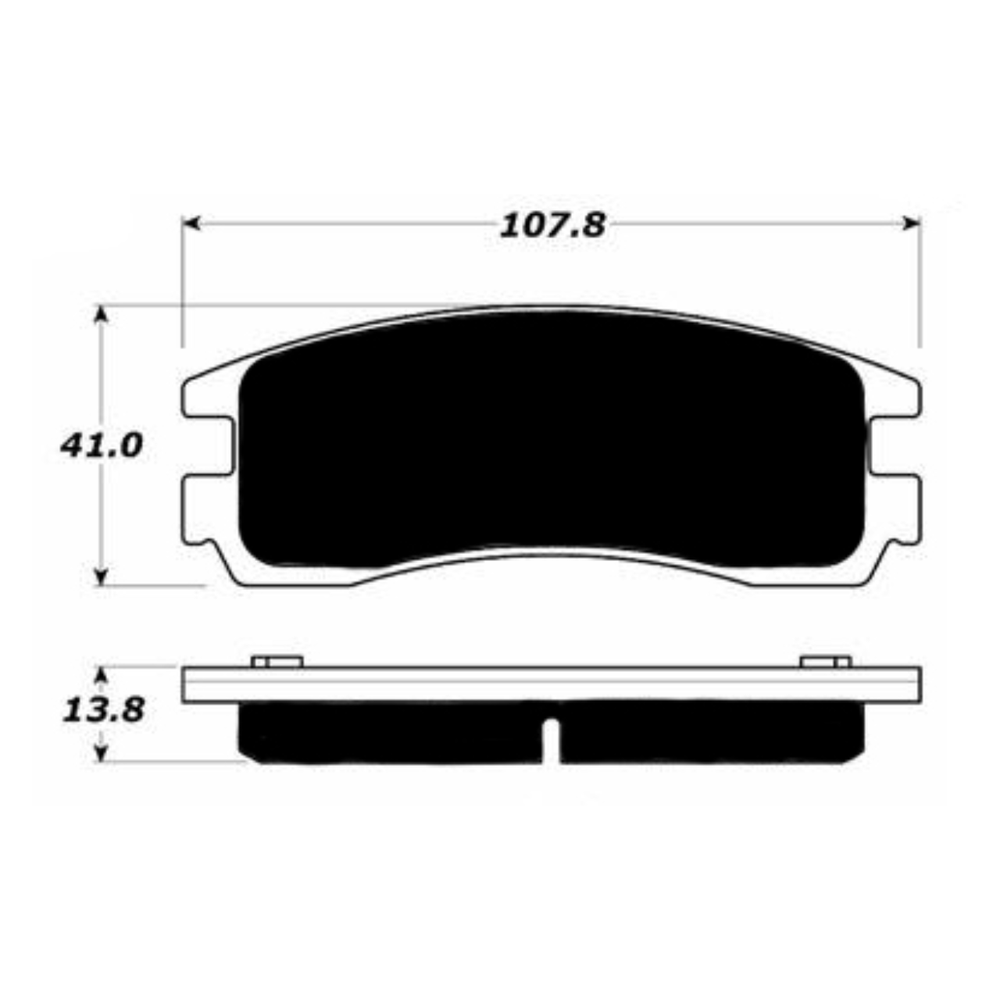 Porterfield AP698 R4-S Rear Brake Pad, Buick Allure (Canada) 5.3 2008-2009