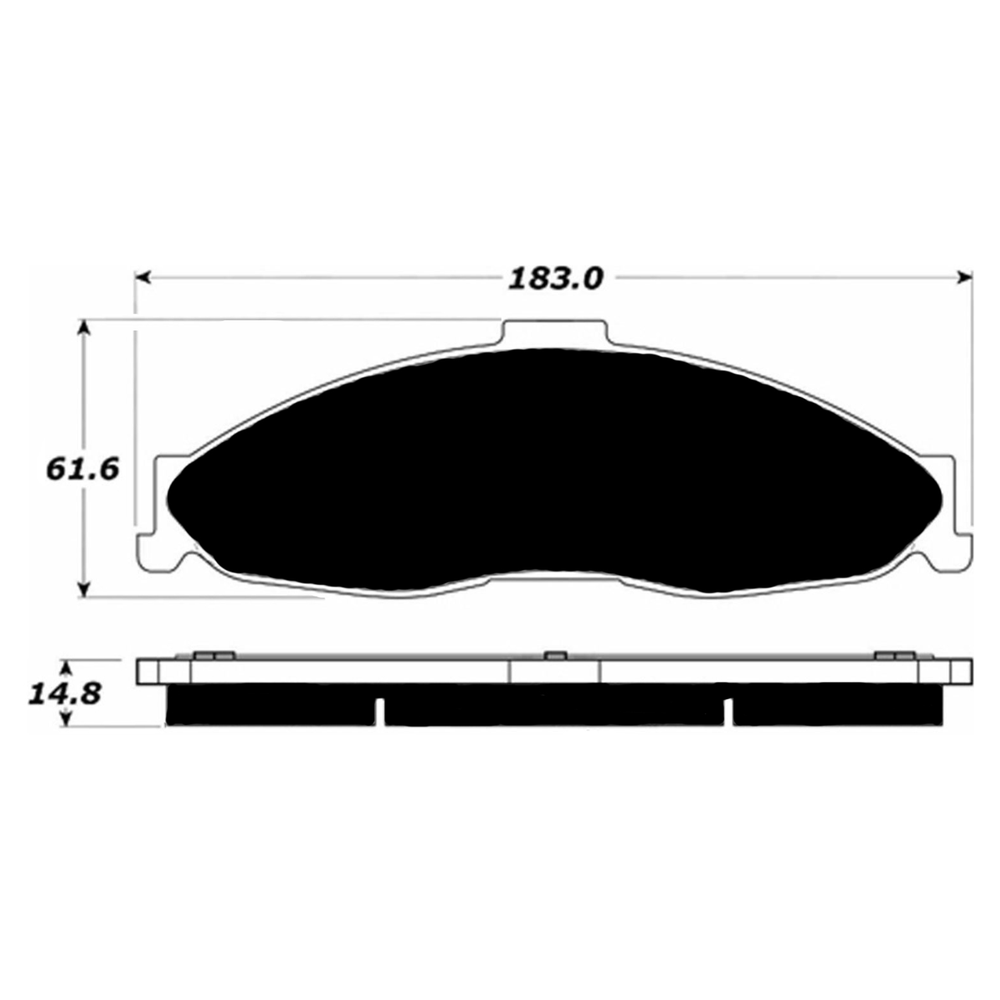 Porterfield AP749 R4-S Front Brake Pad, Chevrolet Camaro (4th Gen) 3.8 1998-2002