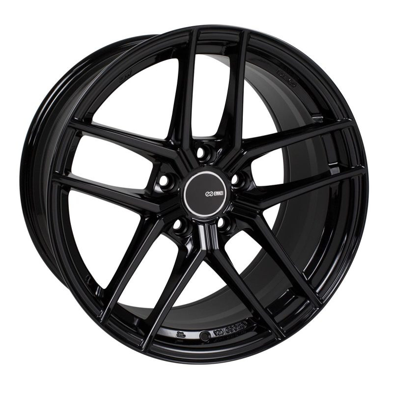 Enkei TY5 18x8 5x114.3 50mm Offset 72.6mm Bore Black Wheel