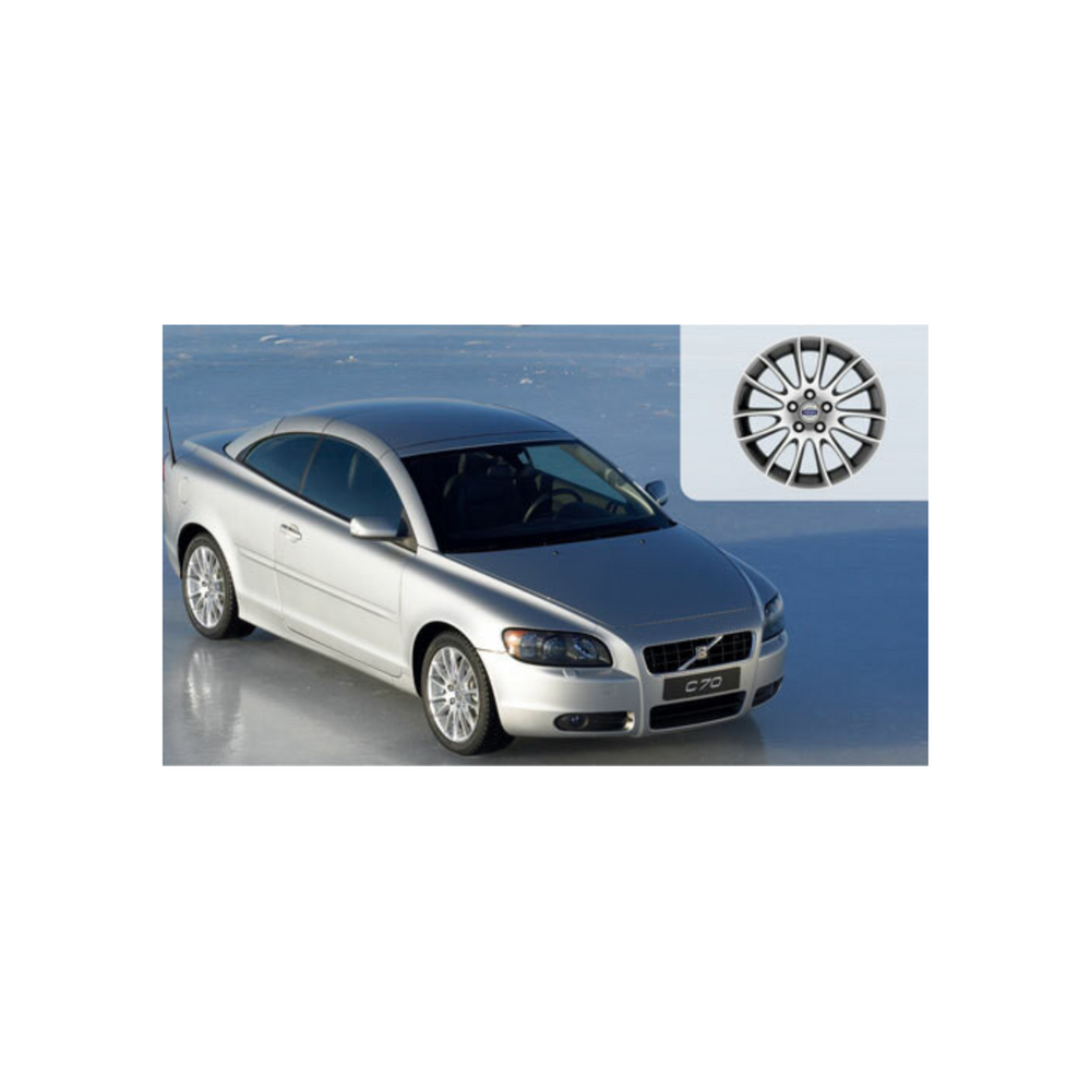Volvo Genuine Wheels 30633786 17x7.5 Sadira Wheel, Silver Stone