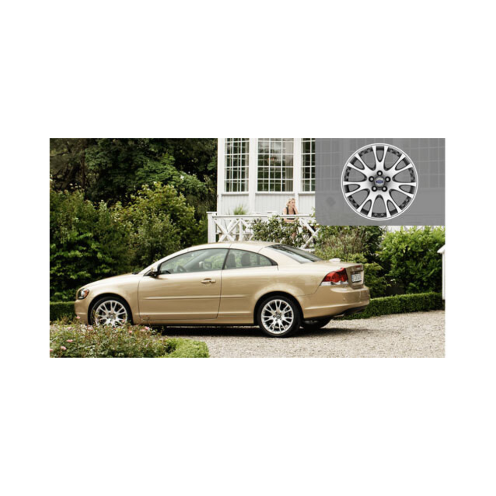 Volvo Genuine Wheels 30633819 18x8 Draco Wheel, Bright Silver