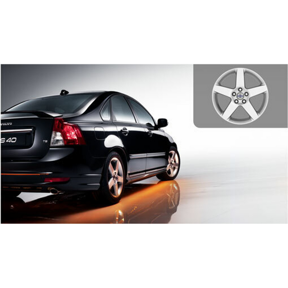 Volvo Genuine Wheels 31200996 17x7 Serapis Wheel, Bright Silver