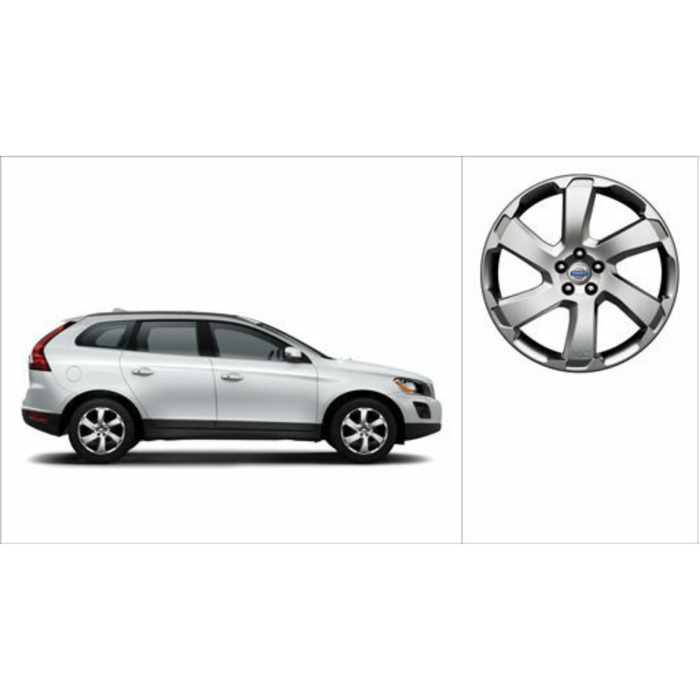 Volvo Genuine Wheels 31316132 20x8 Talitha Wheel, Silver Stone