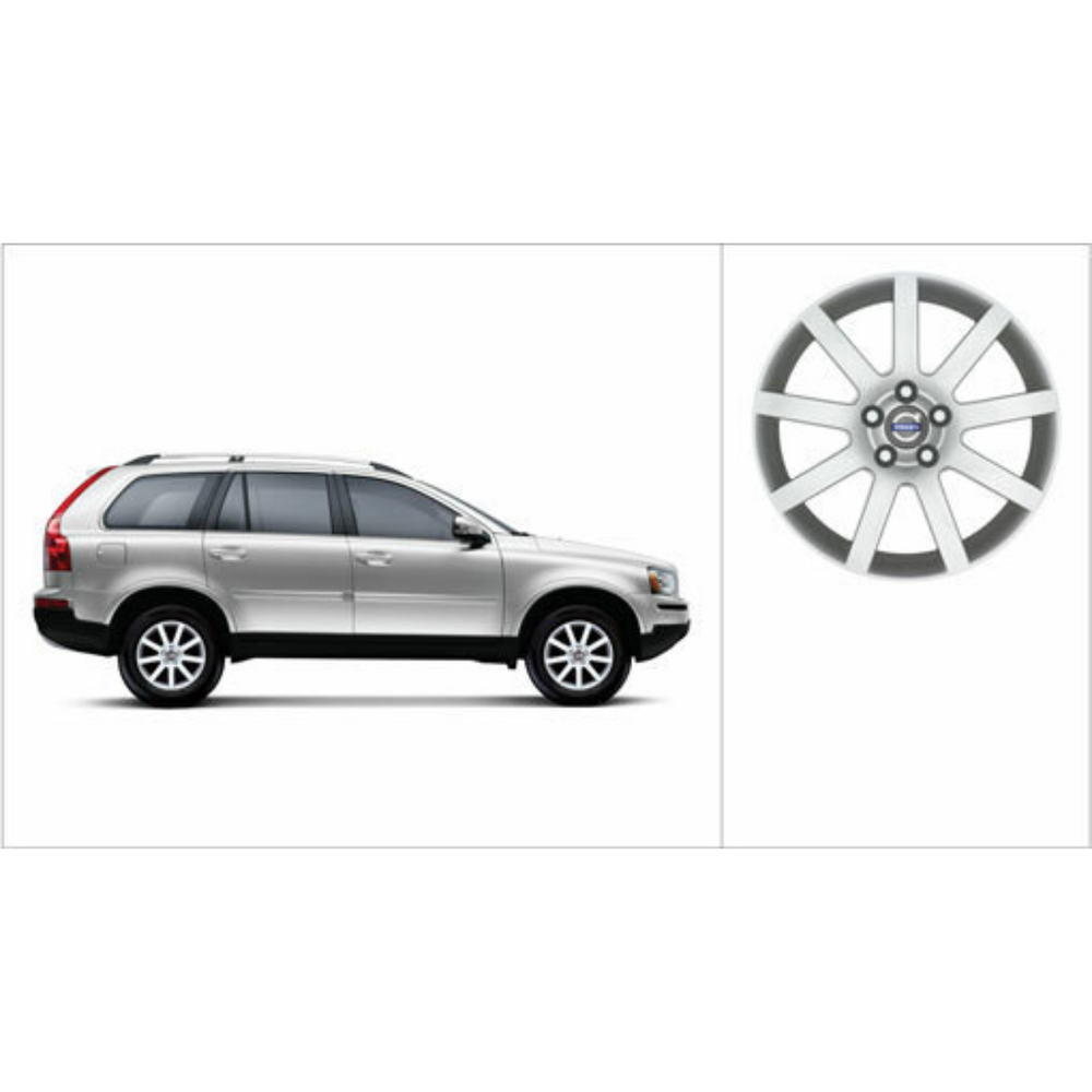 Volvo Genuine Wheels 8685787 17x7.5 Aquarius Wheel, Silver Stone