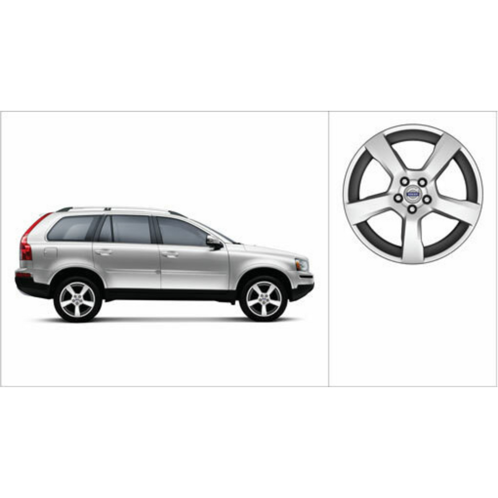 Volvo Genuine Wheels 31202585 20x8 Cratus Wheel XC90 Fitment, Bright Silver