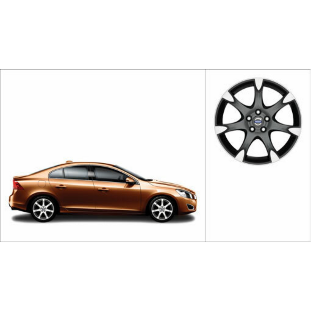 Volvo Genuine Wheels 30778087 18x8 Fortuna Wheel, Bright Silver