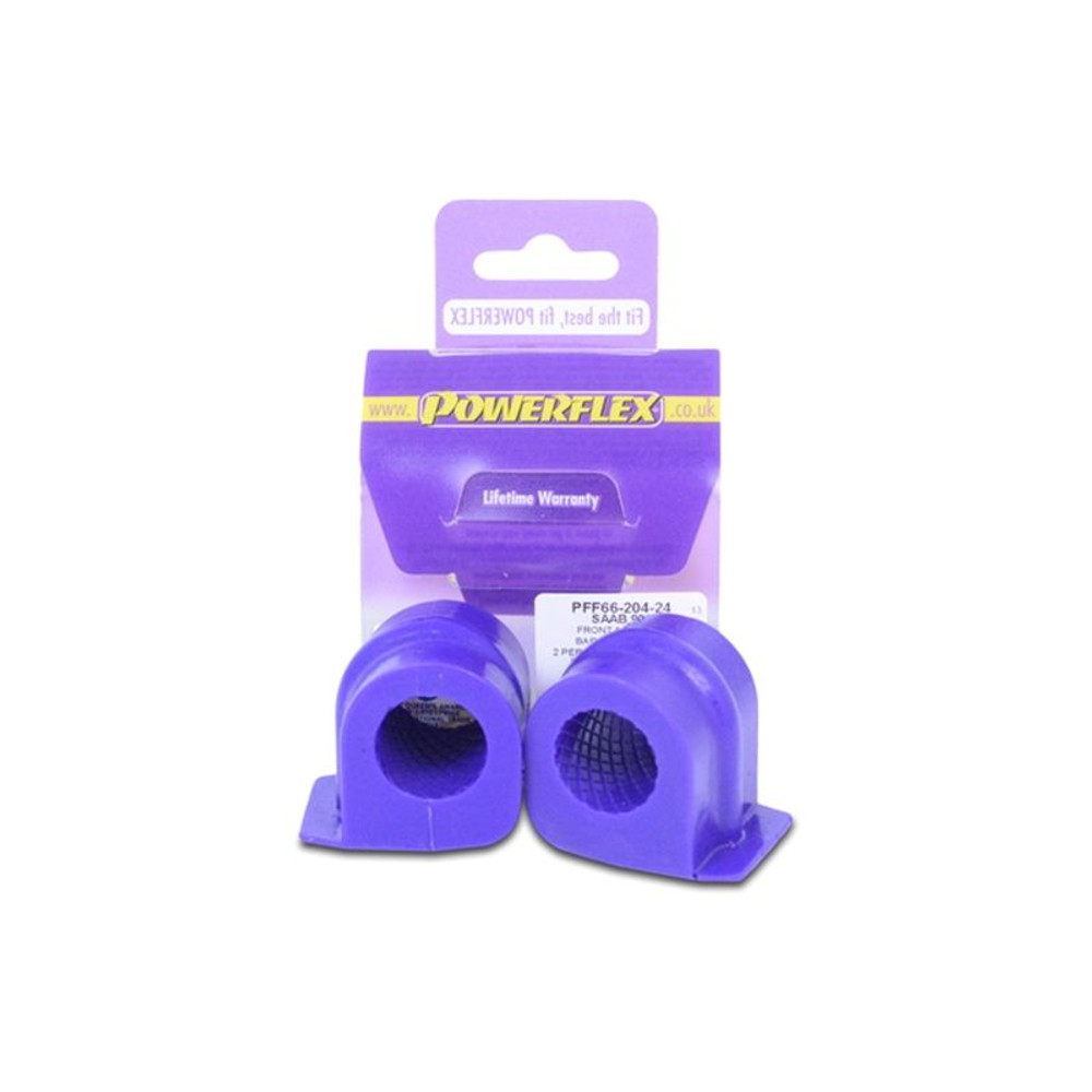 Powerflex 24 mm Front Sway Bar Mounting, Saab 900 (1994-1998) Saab 9-3 (1998-2002)
