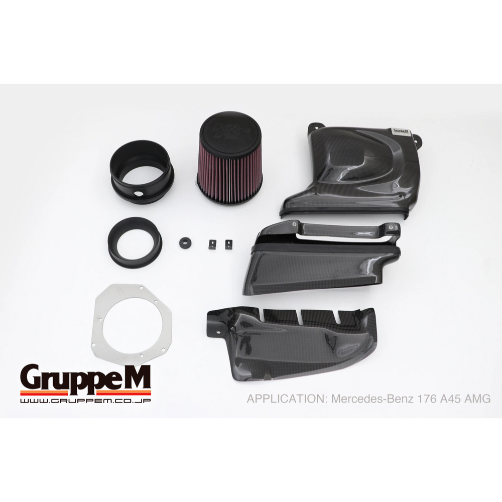 GruppeM FRI-0406 CF Ram Air Intake Kit, Mercedes-Benz A45/CLA45/GLA45 AMG W176/W117 2014-