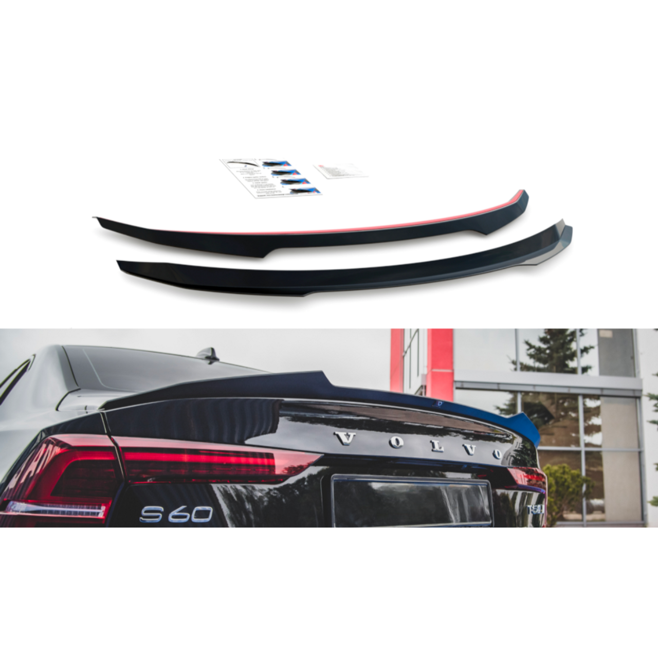 Rear Trunk Spoiler Upgrade, SPA S60 - ViVA Performance
