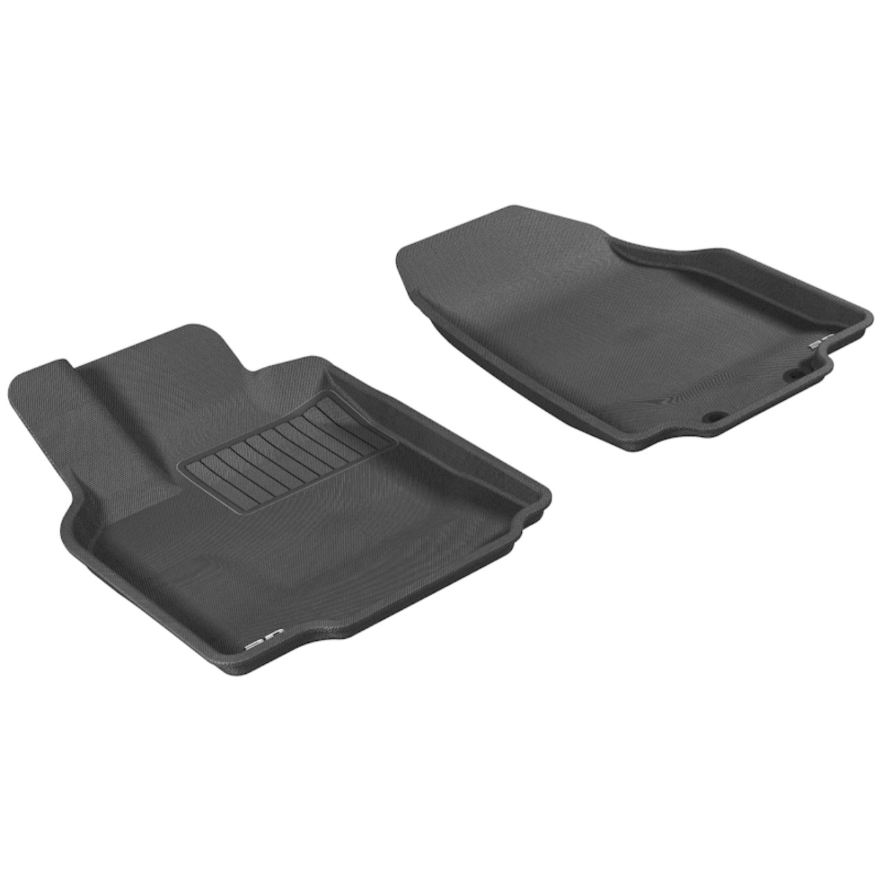 3D MAXpider Kagu 1st Row Black Floor Mat Set, Mazda CX-9 2007-2015
