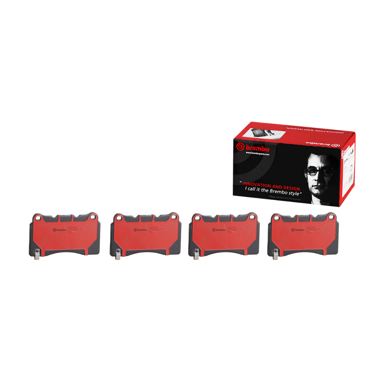 Brembo P09004N Premium NAO Ceramic Front Brake Pads, Tesla S 2012