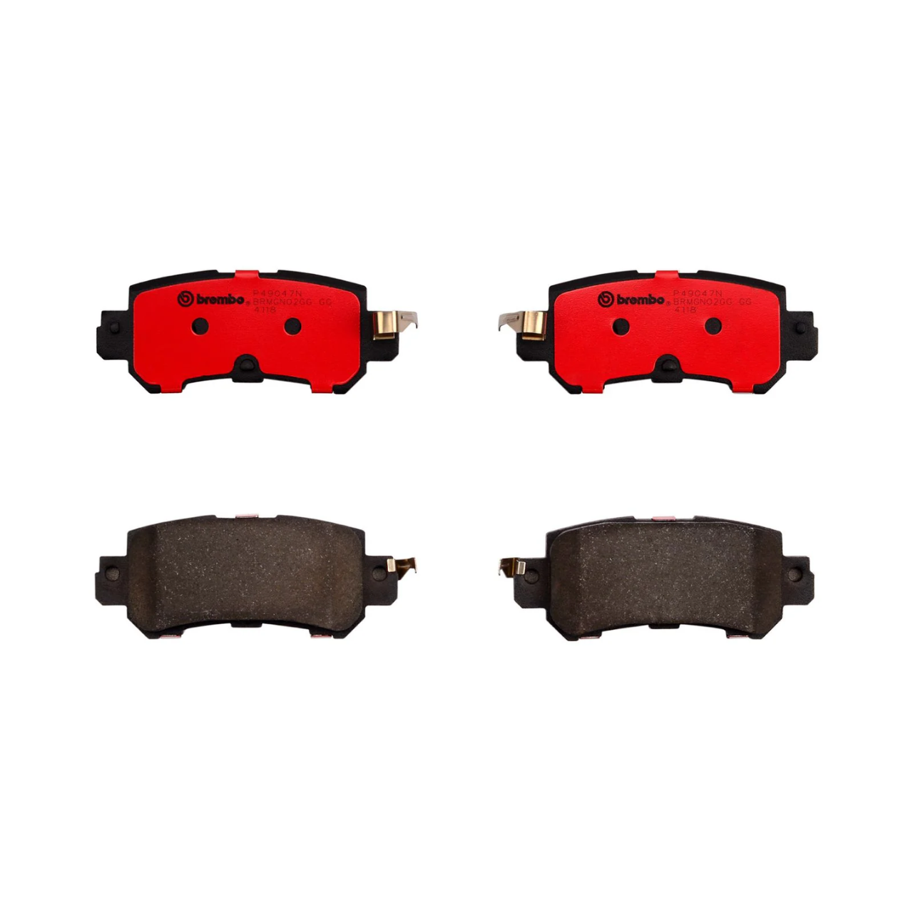 【ペコポ】 Brembo P49047N Premium NAO Ceramic Rear Brake Pads, Mazda CX-3