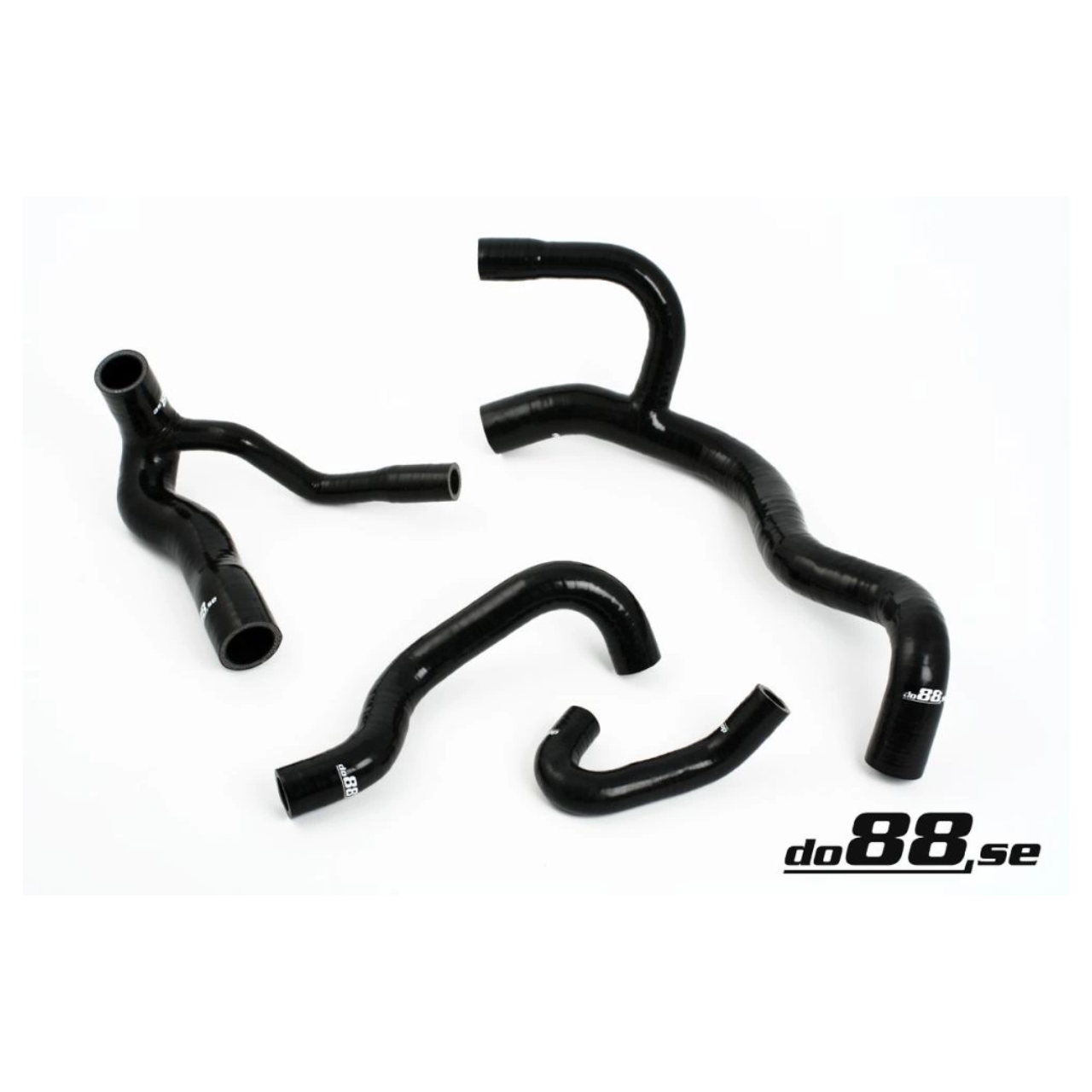 do88 Black Radiator Hoses, Audi S2 2.2T (3B) 1990-1992 - ViVA Performance