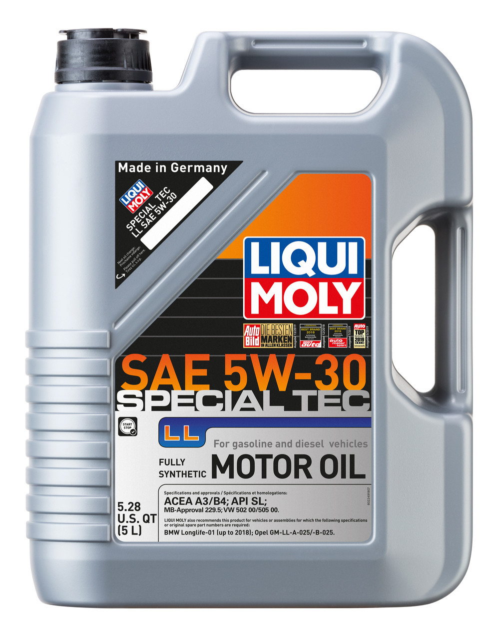 Liqui Moly Special Tech LL 5W-30 Engine Oil, 5L (5.28qt)