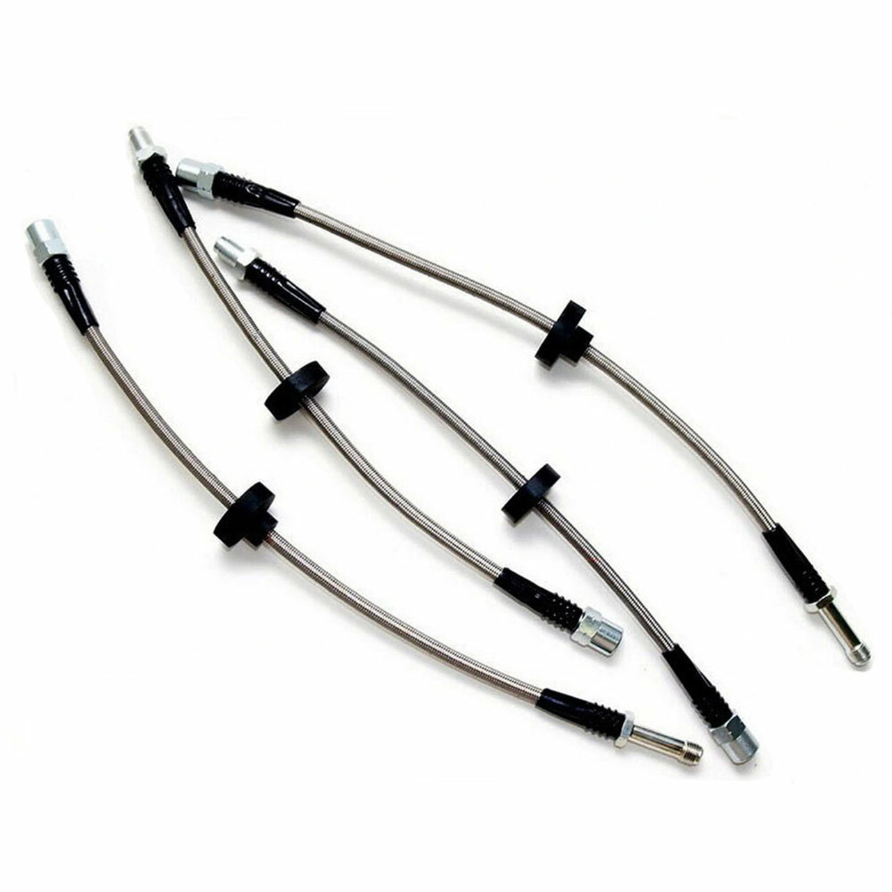 Silver Hose & Stainless Black Banjos Pro Braking PBC2379-SIL-BLA Braided Clutch Line Silver Hose & Stainless Black Banjos Pro Braking PBC2379-SIL-BLA Braided Clutch Line